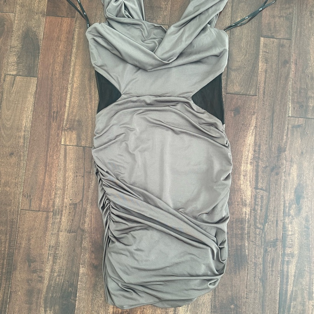 Elegant Gray Women's Dress